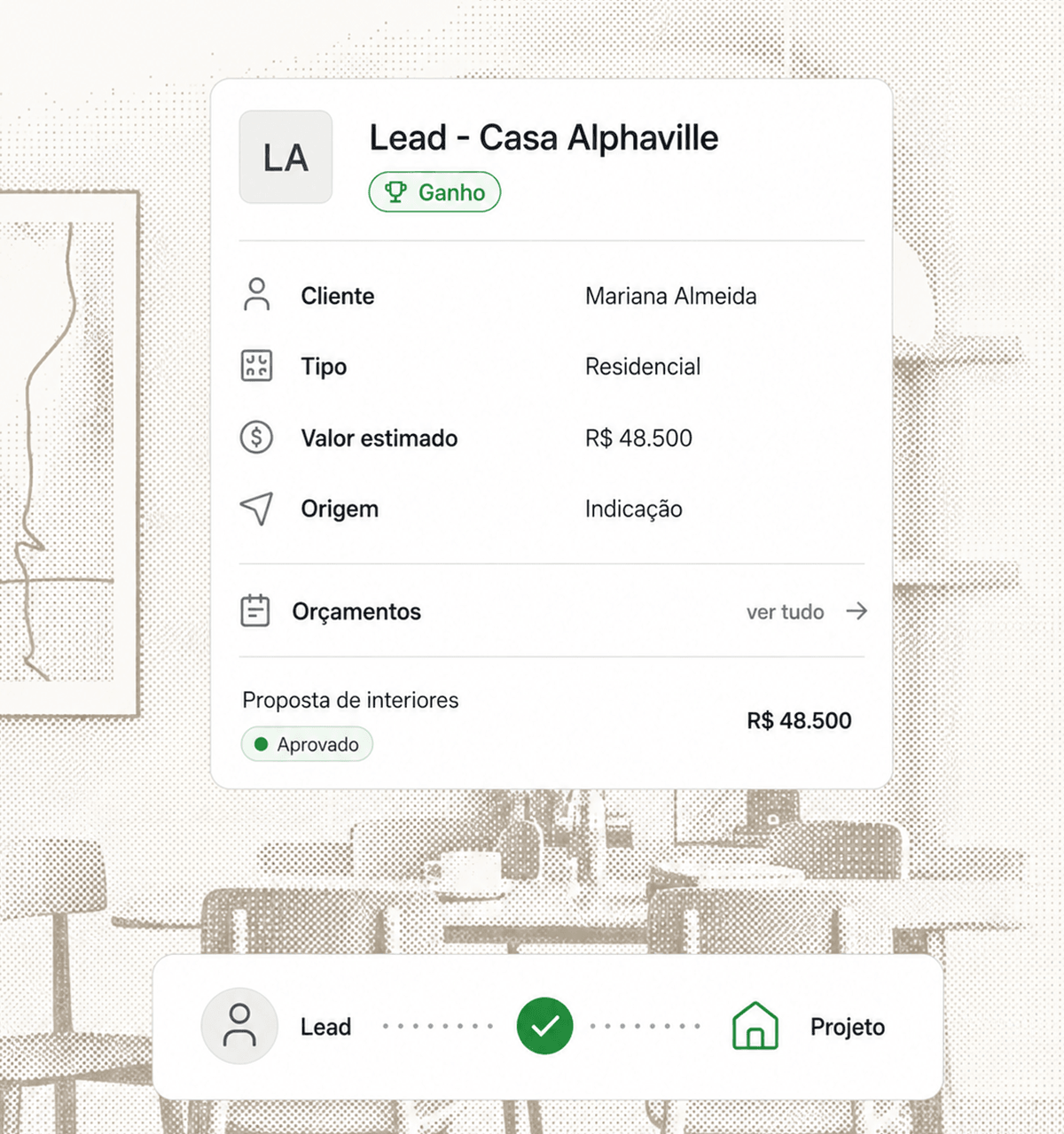 Lead virando projeto no Braxio